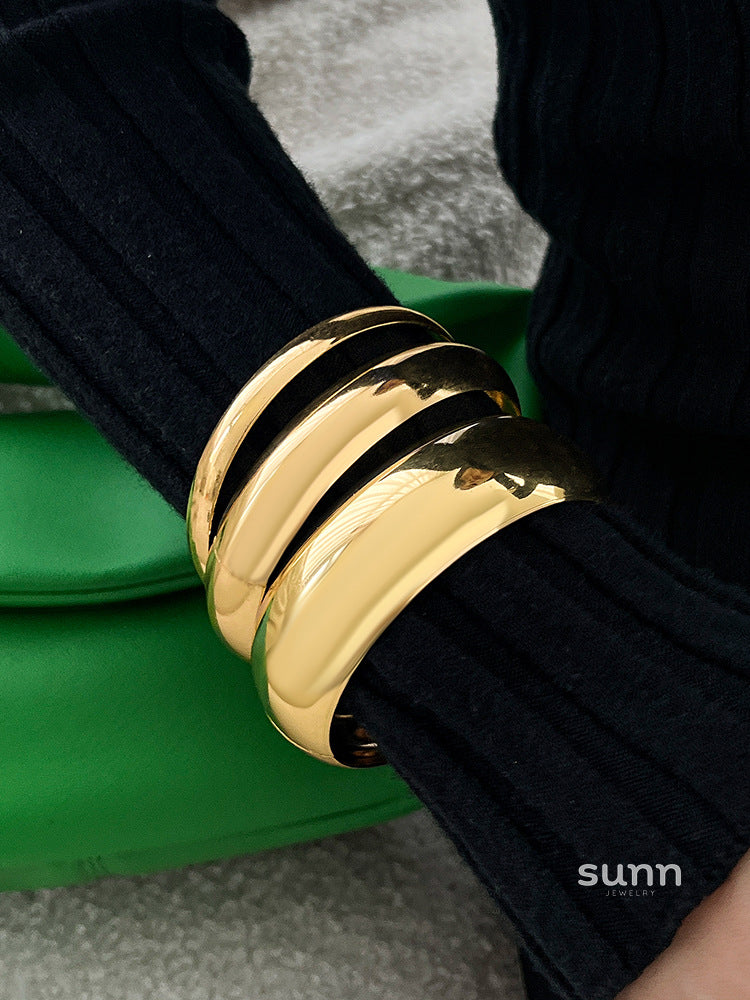 Mariyah Geometric Twist Cuff Set [7MZJV7YZ]