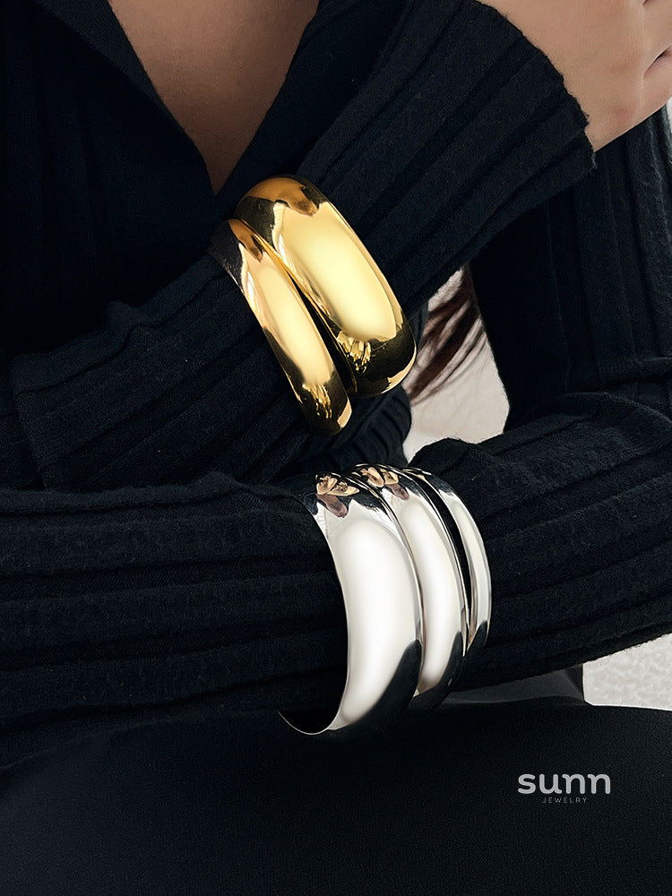 Mariyah Geometric Twist Cuff Set [0RDF8WD5]
