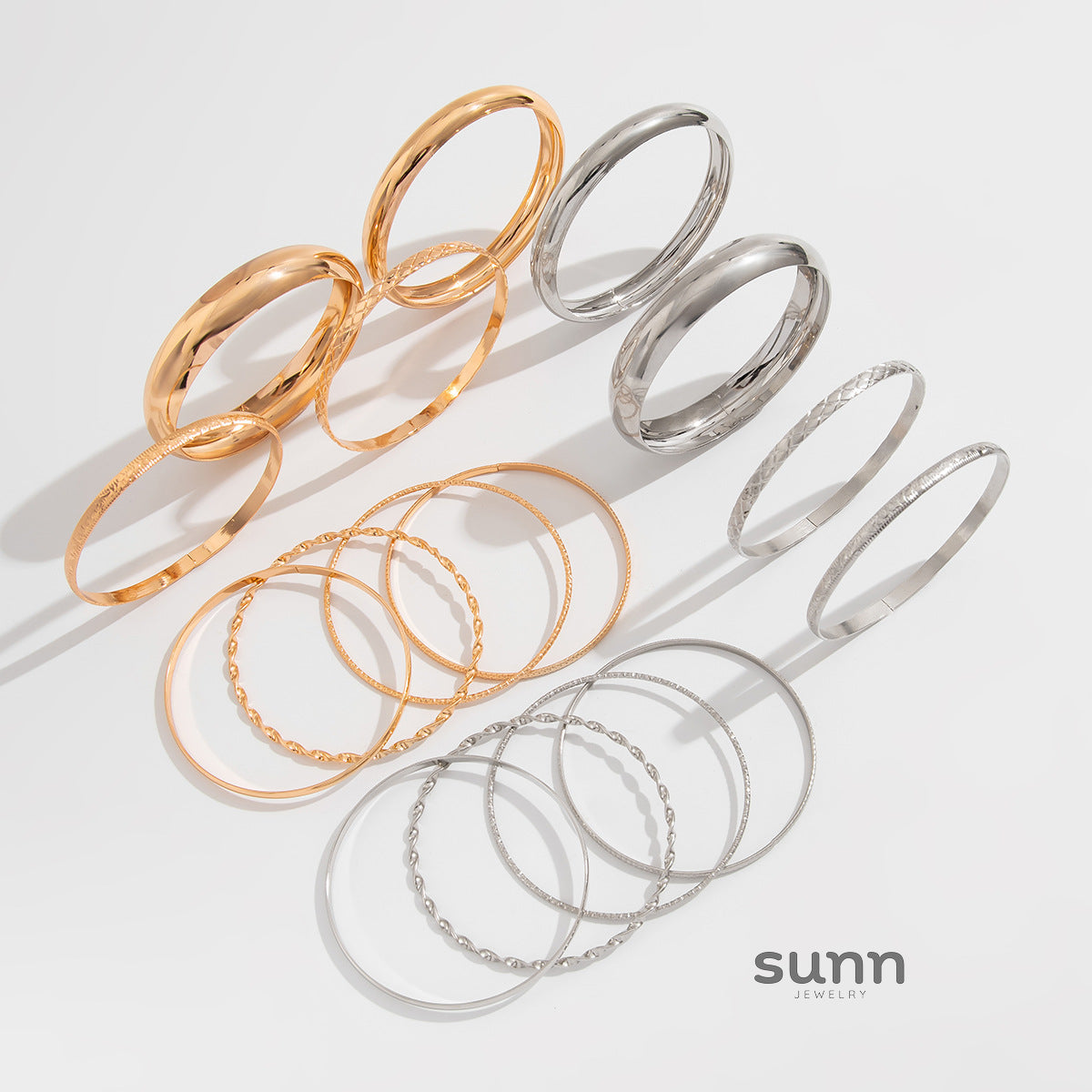 Mariyah Geometric Twist Cuff Set [WMSB6W6X]