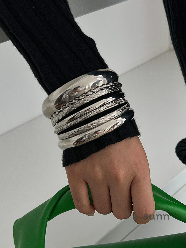 Mariyah Geometric Twist Cuff Set [I78QVTKR]