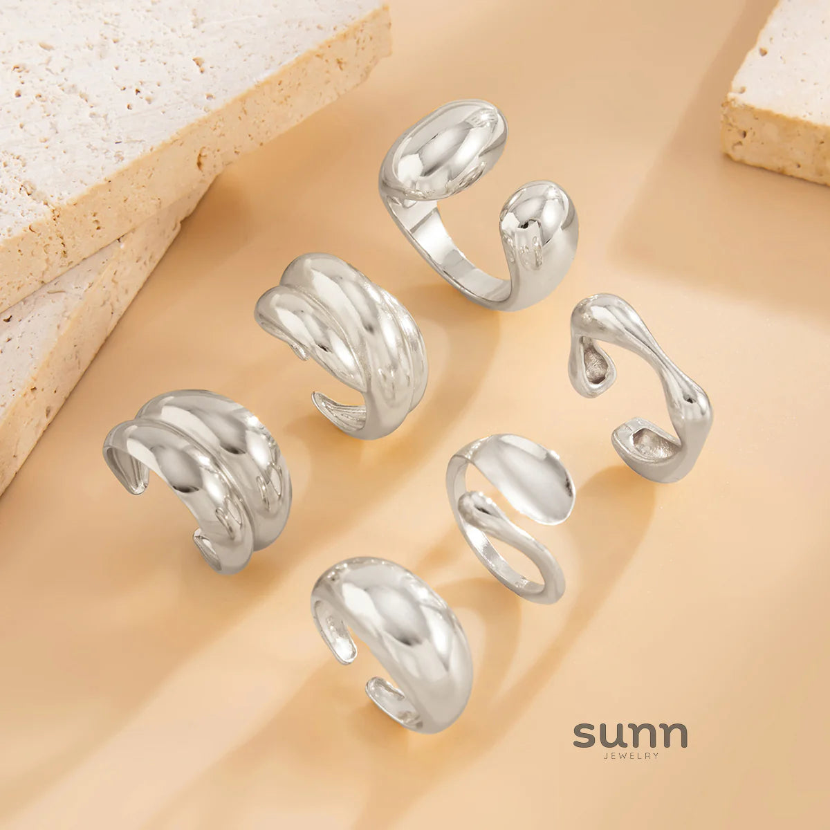 Markayla Waterdrop Ring Set