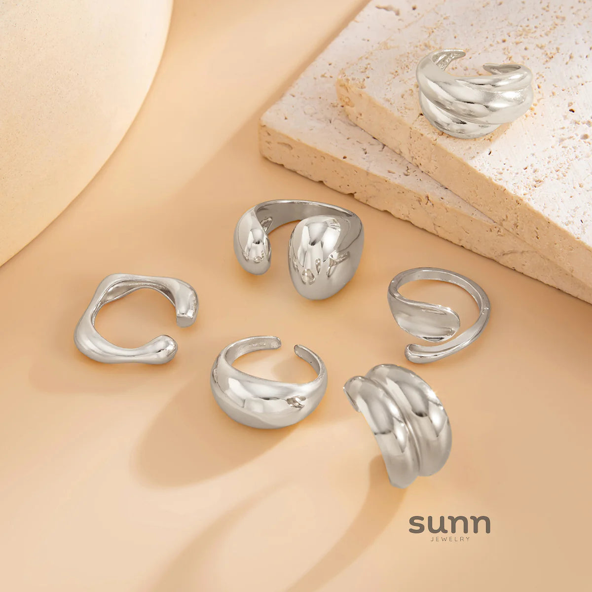 Markayla Waterdrop Ring Set