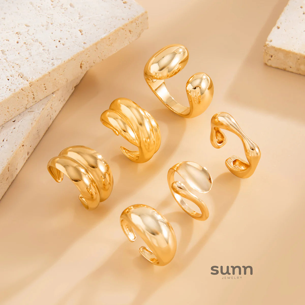 Markayla Waterdrop Ring Set
