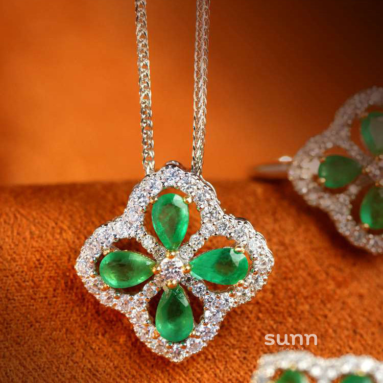 Marla Emerald Clover Set [AKELN70M]