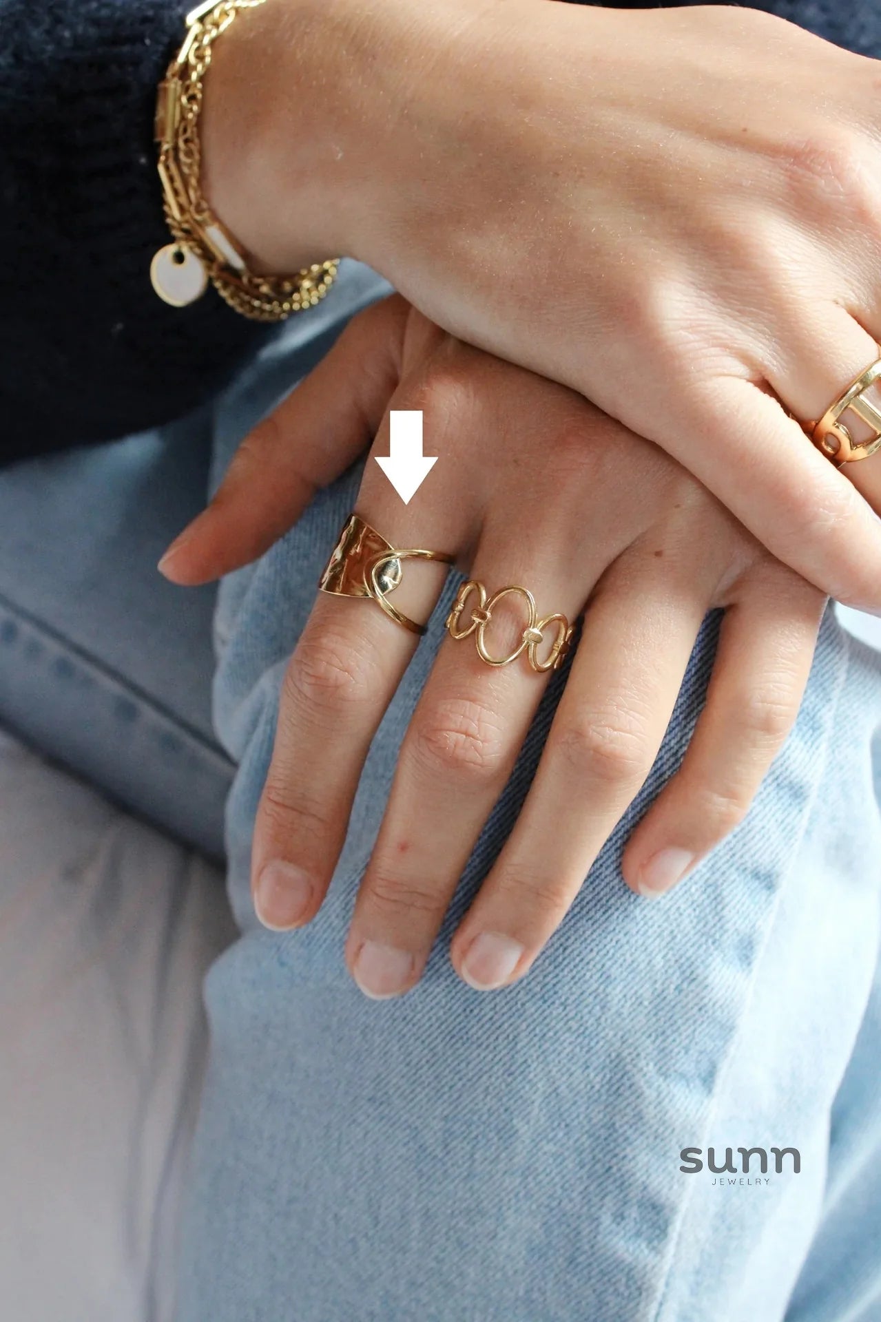 Marla Sculpted Open Ring