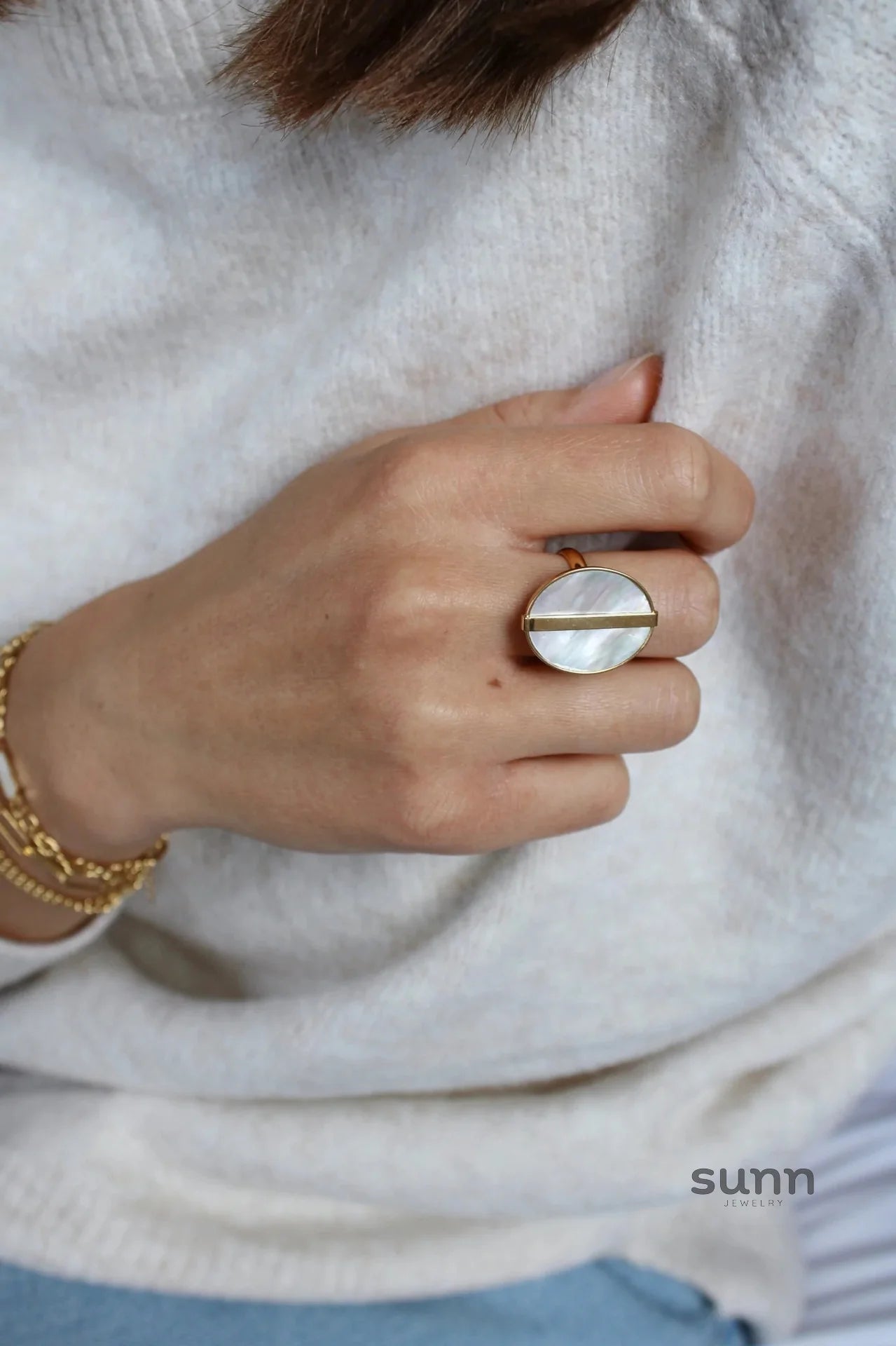 Marla Sculpted Open Ring