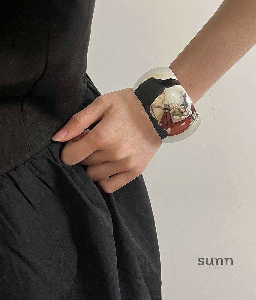 Marlee Mirror Cuff Bracelet [LJJ30O2C]