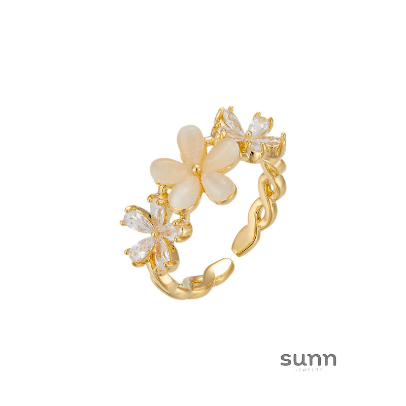 Marleigh Floral Cat's Eye Ring [HQXLF6ZV]