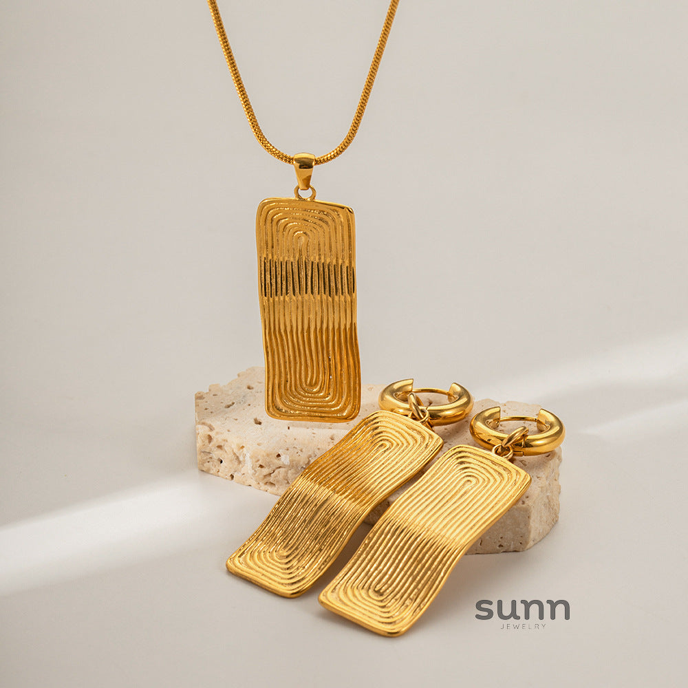 Marlow Layered Rectangular Necklace [I6897QI5]