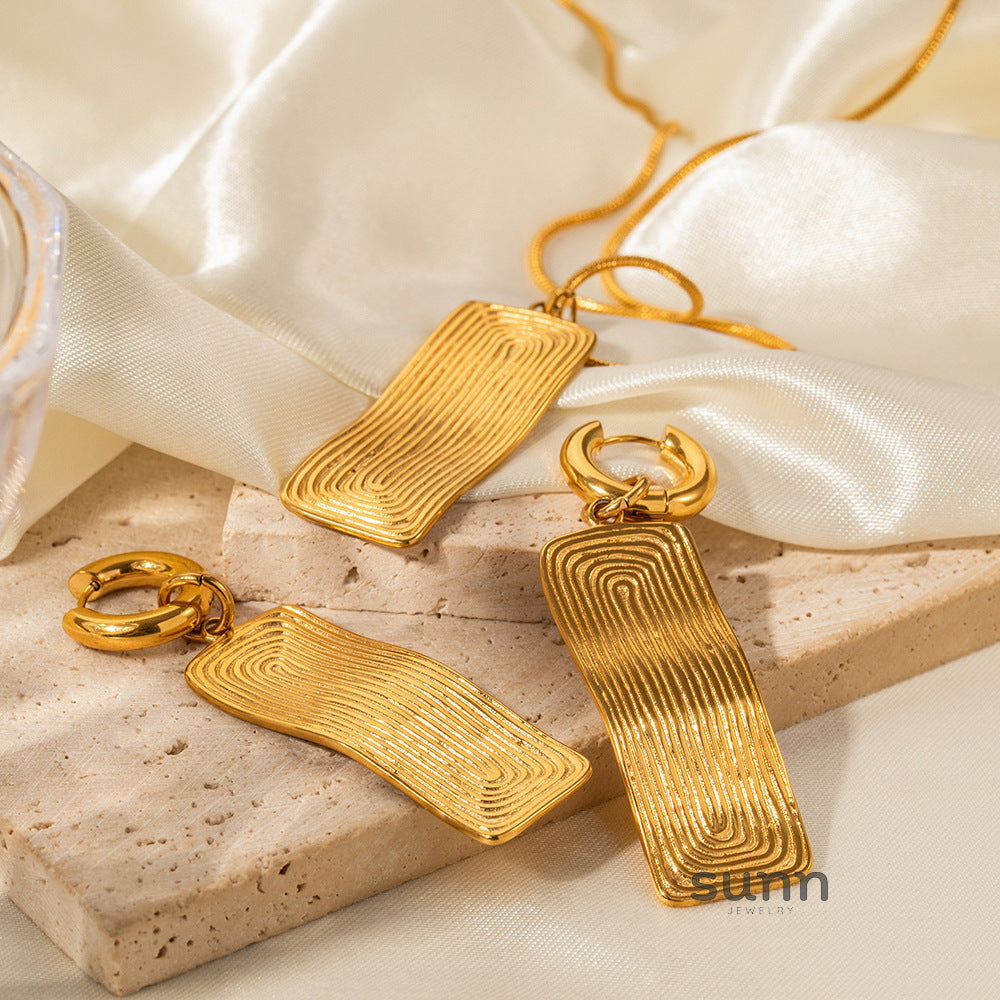 Marlow Layered Rectangular Necklace [ZBB0SGMF]