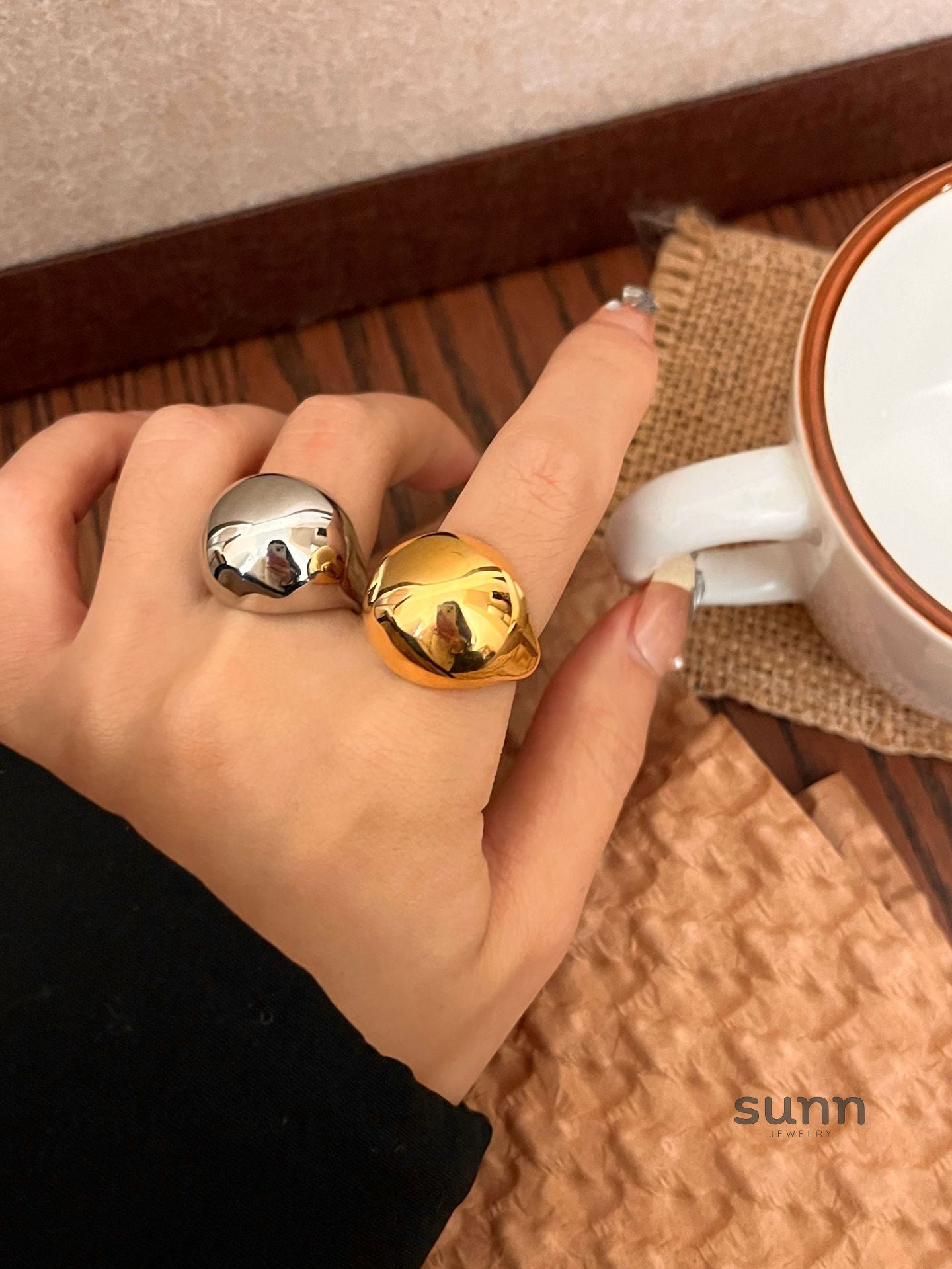 Martina Glossy Oval Ring [UB6KKDFE]