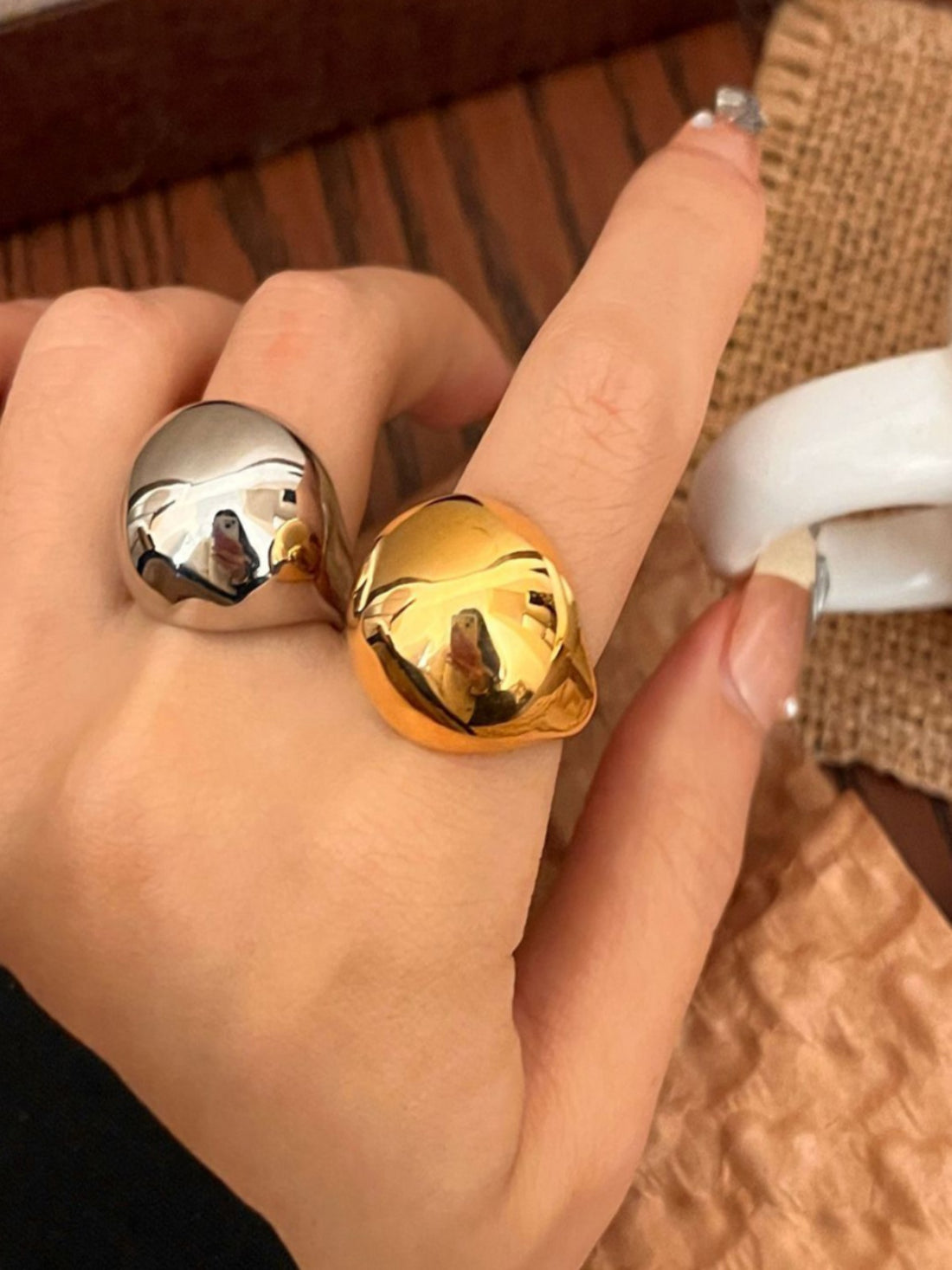Martina Glossy Oval Ring [E7YPXXMV]