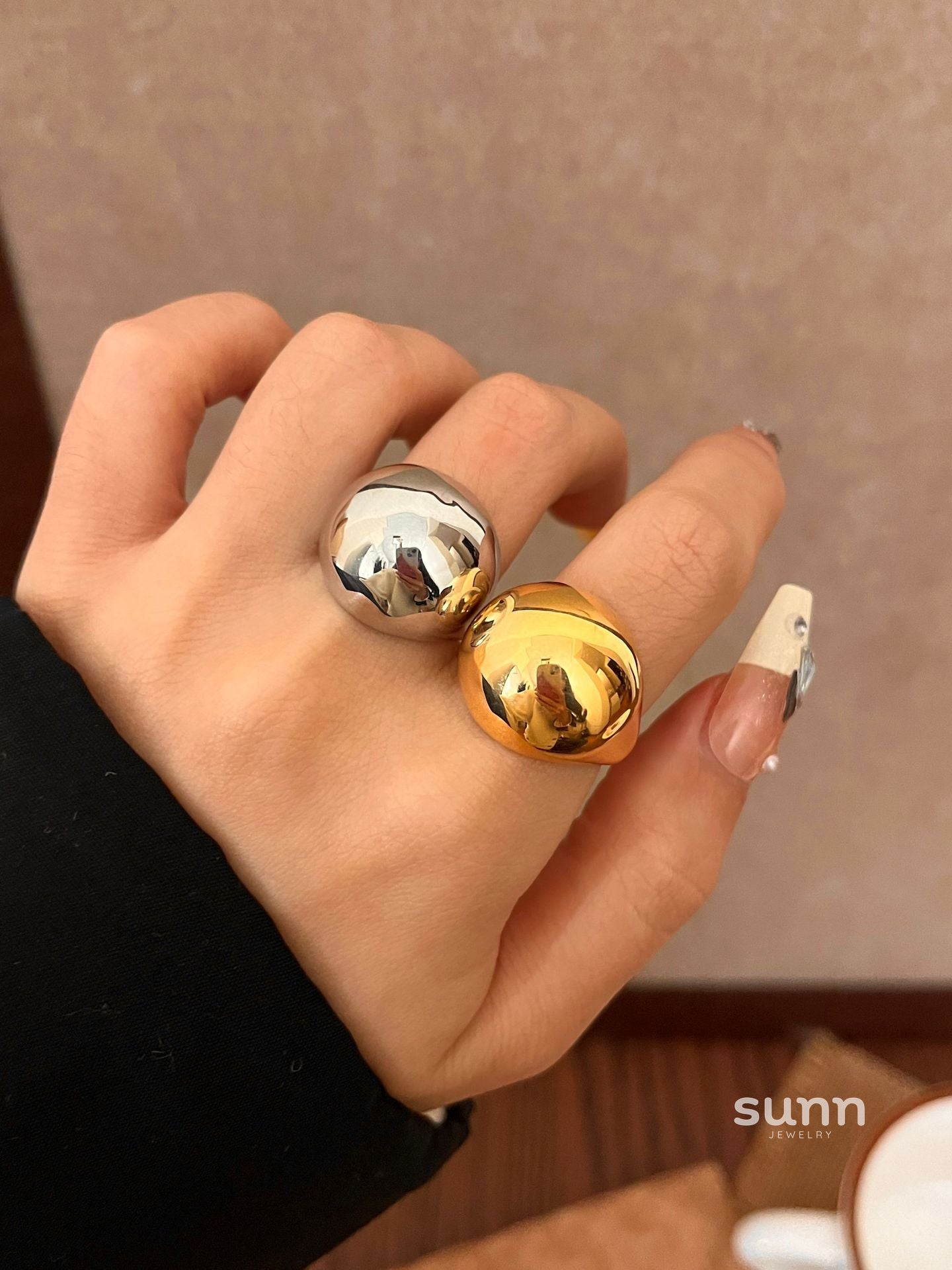 Martina Glossy Oval Ring [PZD0NW9Y]