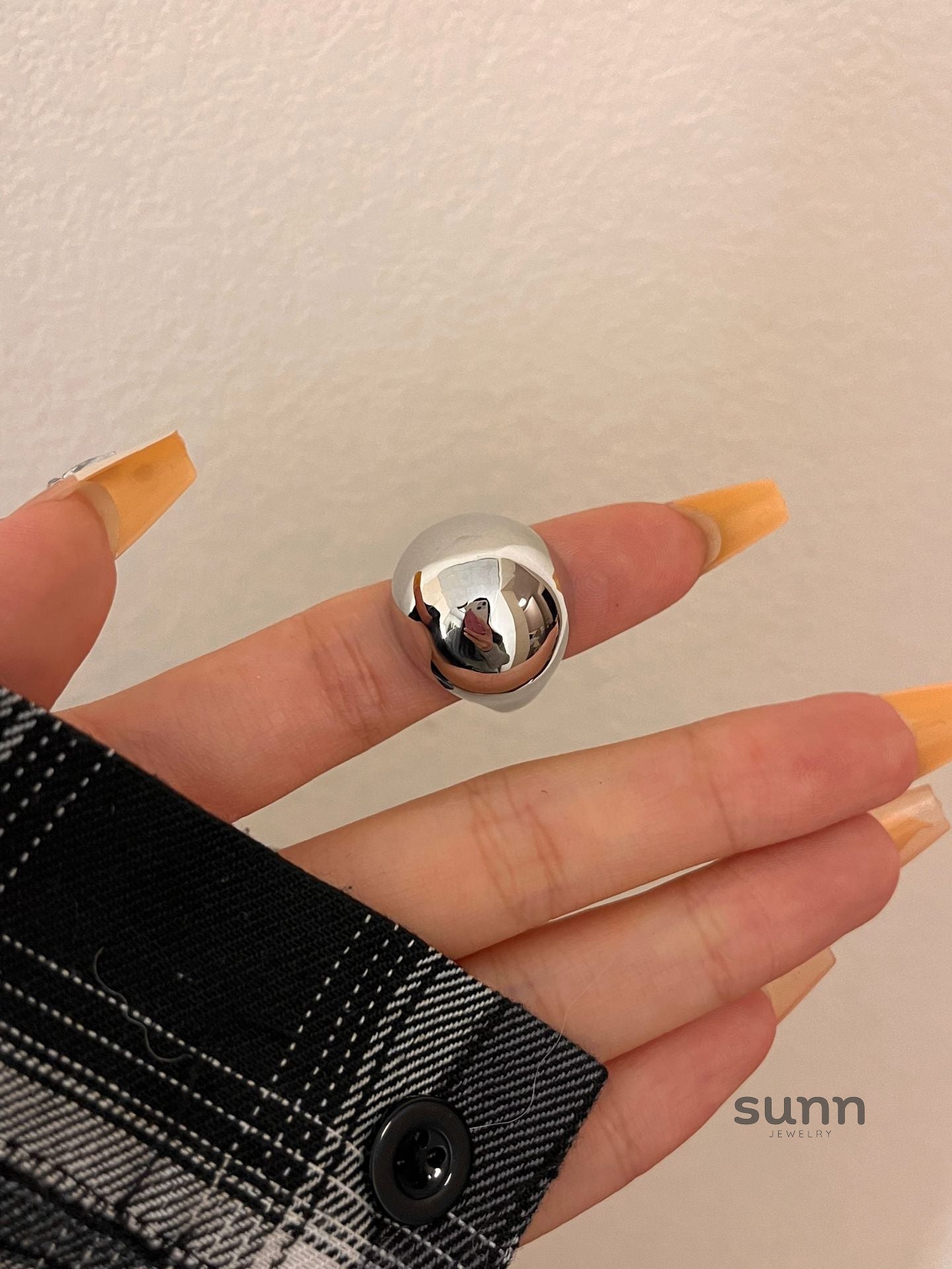 Martina Glossy Oval Ring [TLA58B64]