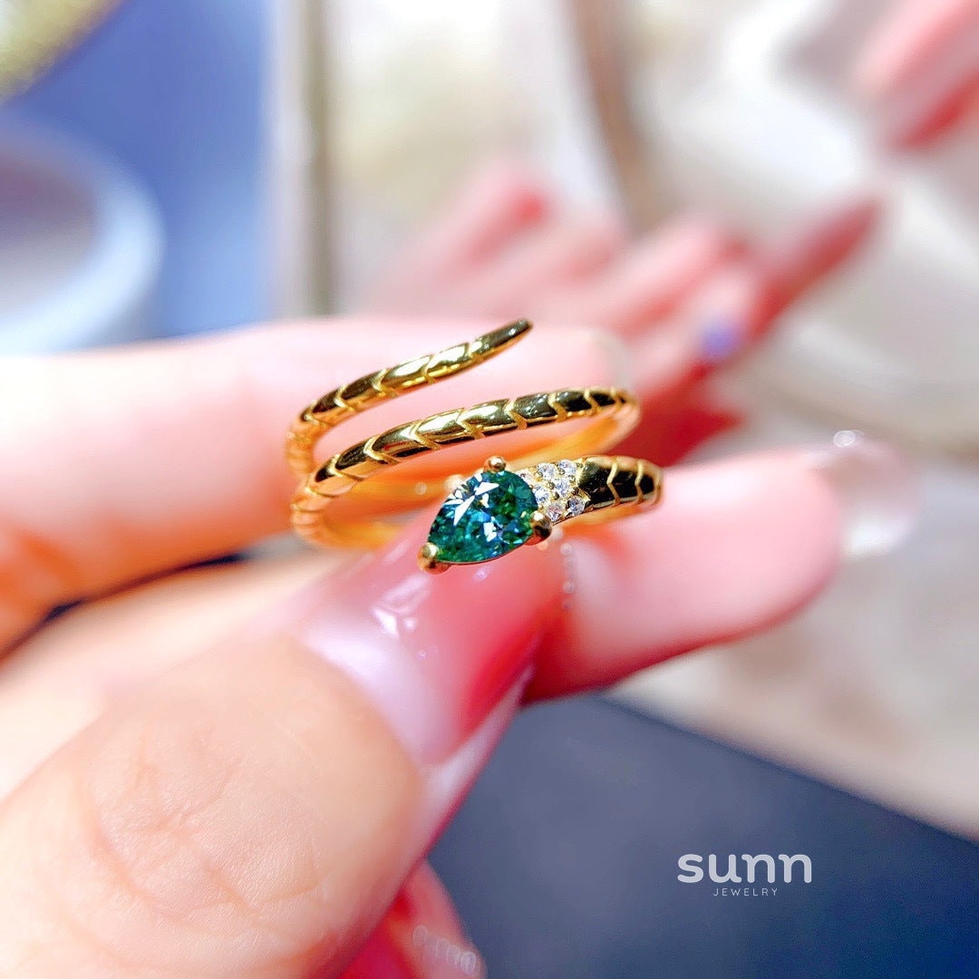 Maryah Sparkling Snake Ring [3CVJZ5G0]