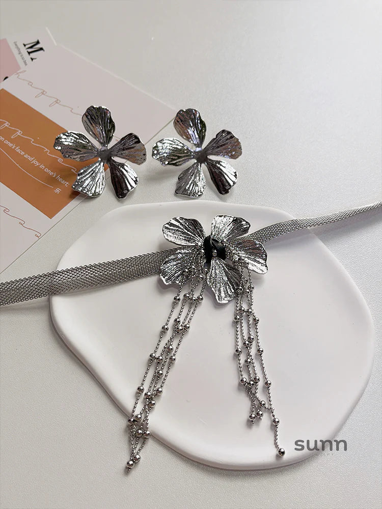 Maryann Floral Tassel Jewelry Set