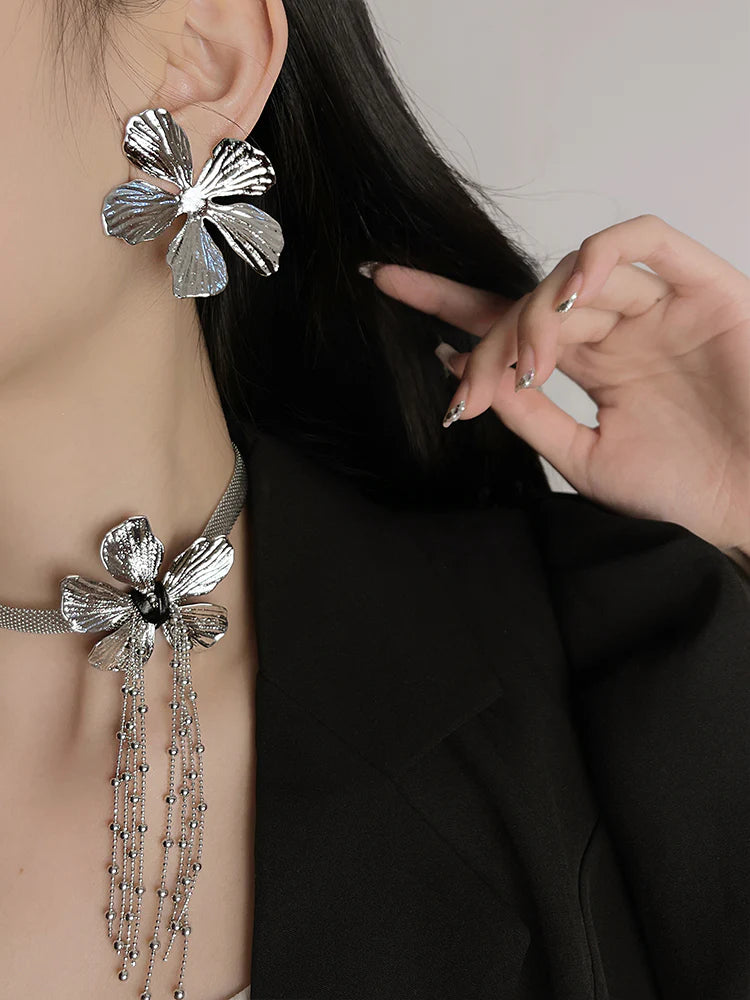 Maryann Floral Tassel Jewelry Set
