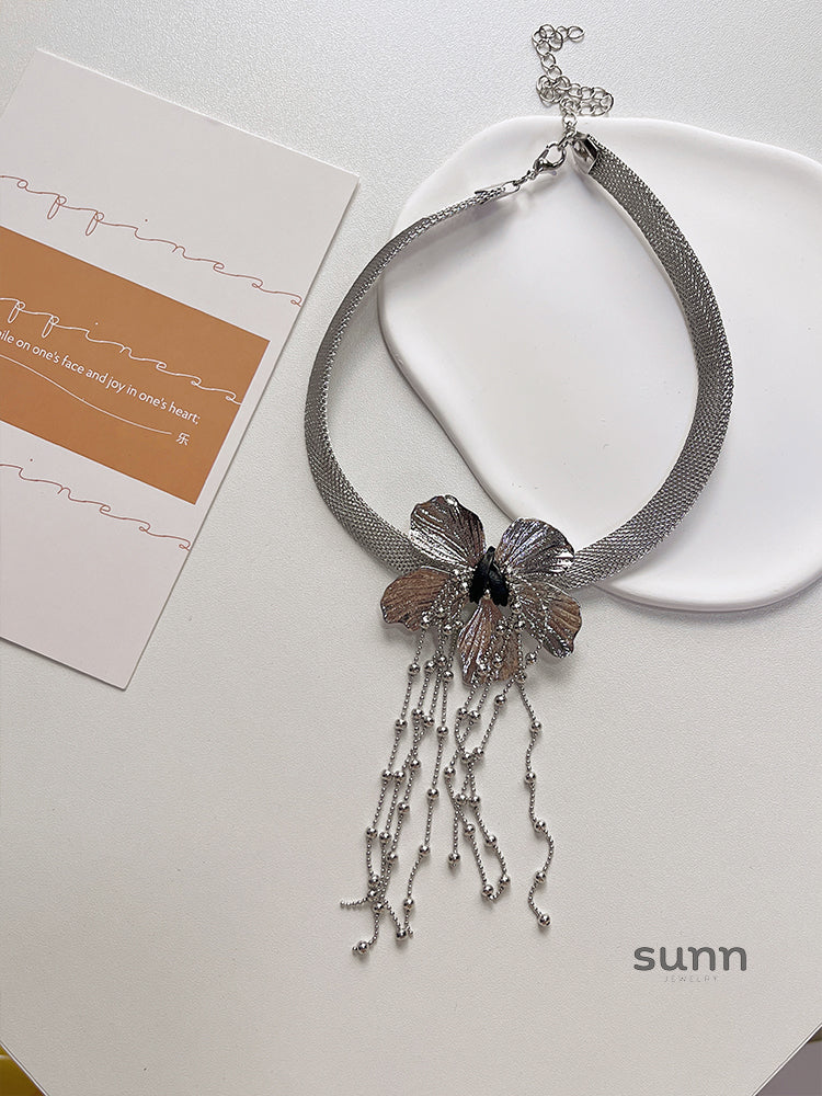 Maryann Floral Tassel Jewelry Set