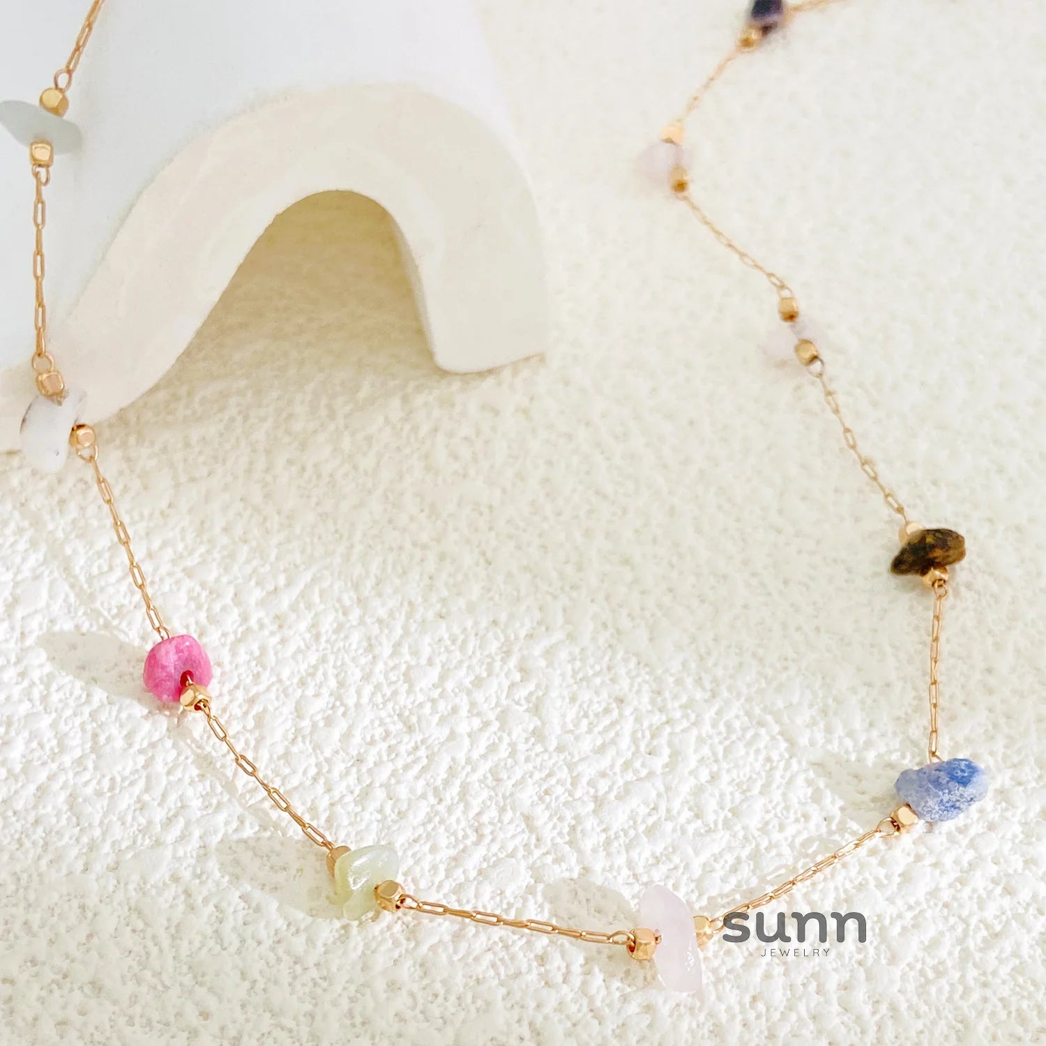 Maryella Irregular Crystal Necklace