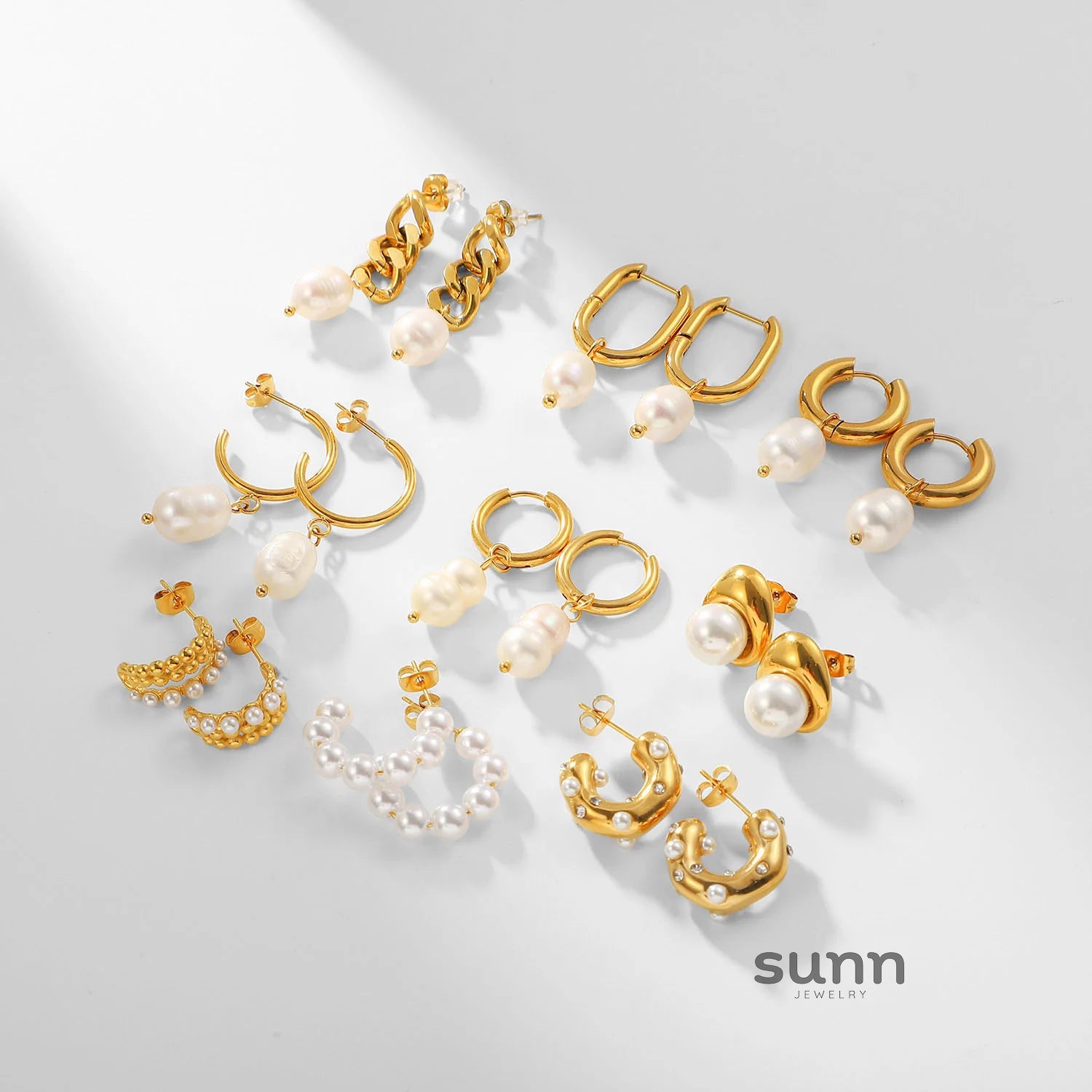 Marygrace 18K Gold Pearl Earrings