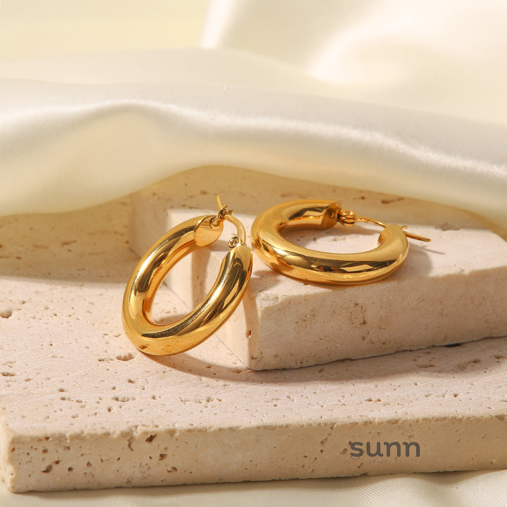 Marygrace Organic Gold Hoop Earrings [XL1E7E8K]