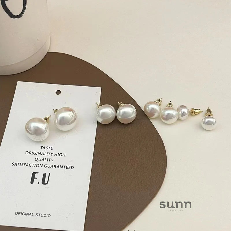 Mason Elegant Mabe Pearl Studs