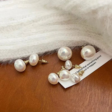 Mason Elegant Mabe Pearl Studs