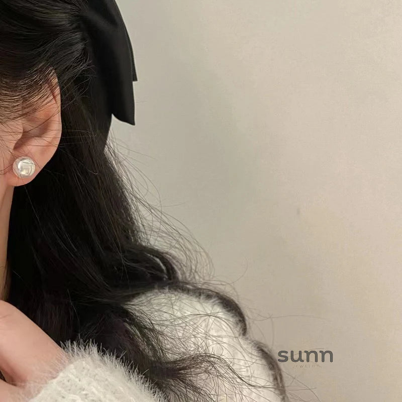 Mason Elegant Mabe Pearl Studs