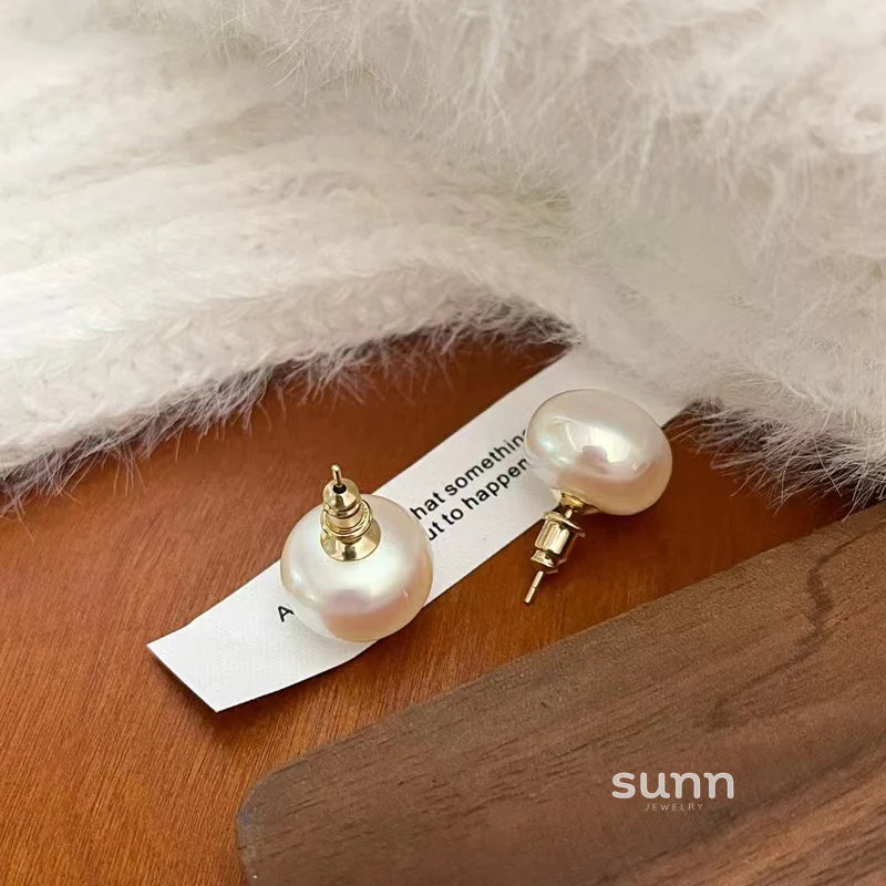 Mason Elegant Mabe Pearl Studs