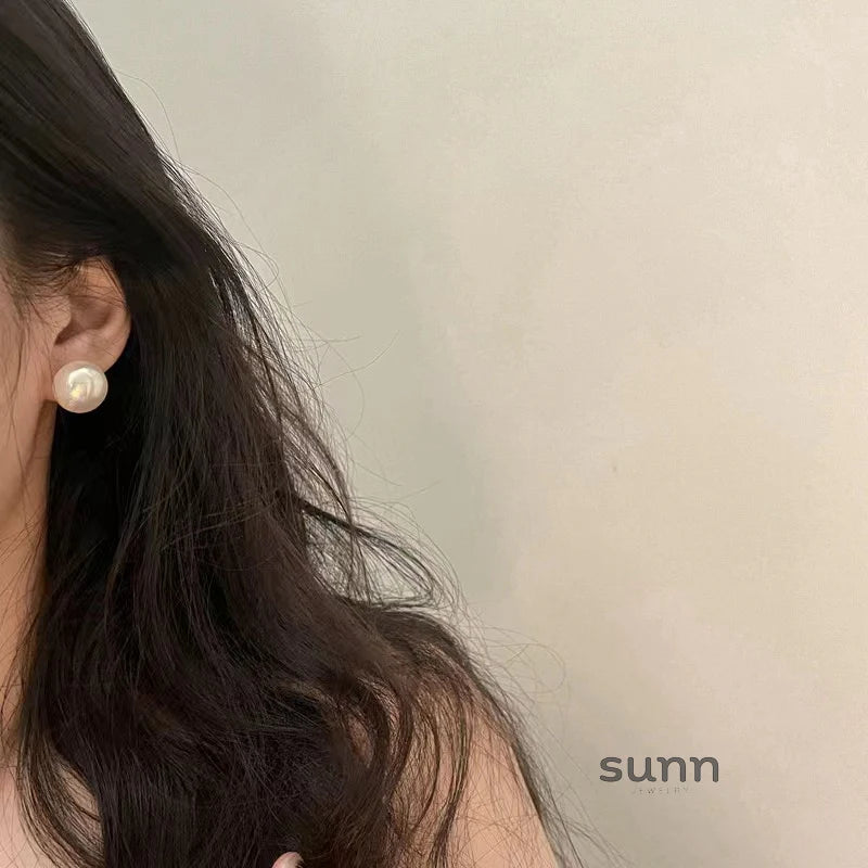 Mason Elegant Mabe Pearl Studs