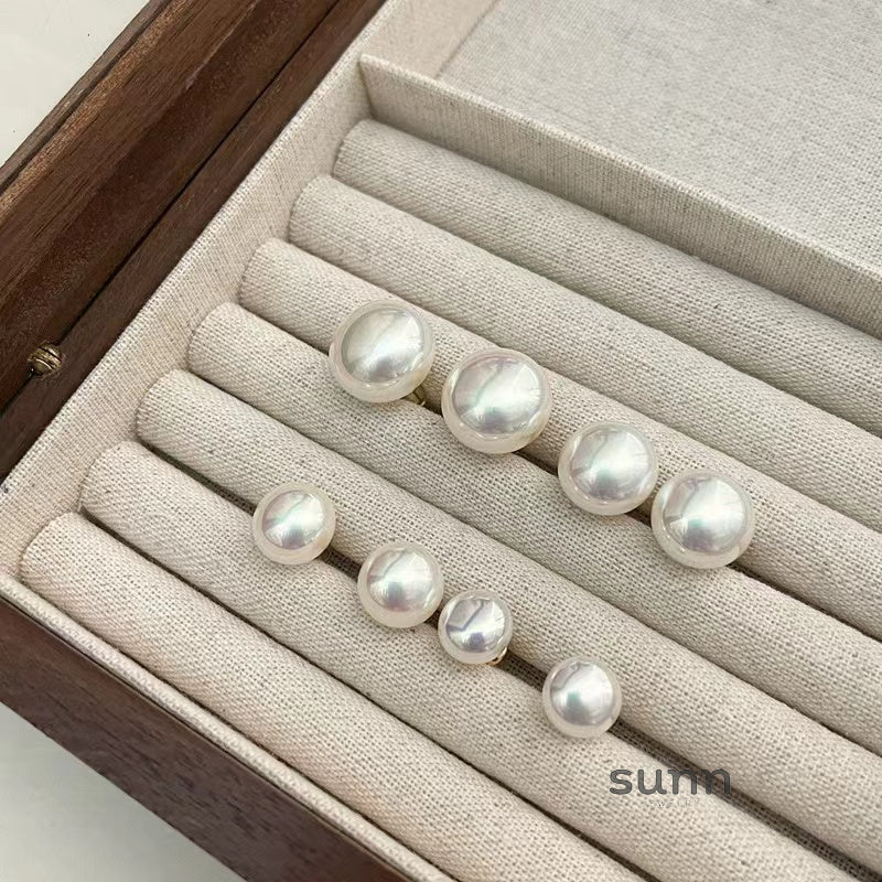 Mason Elegant Mabe Pearl Studs