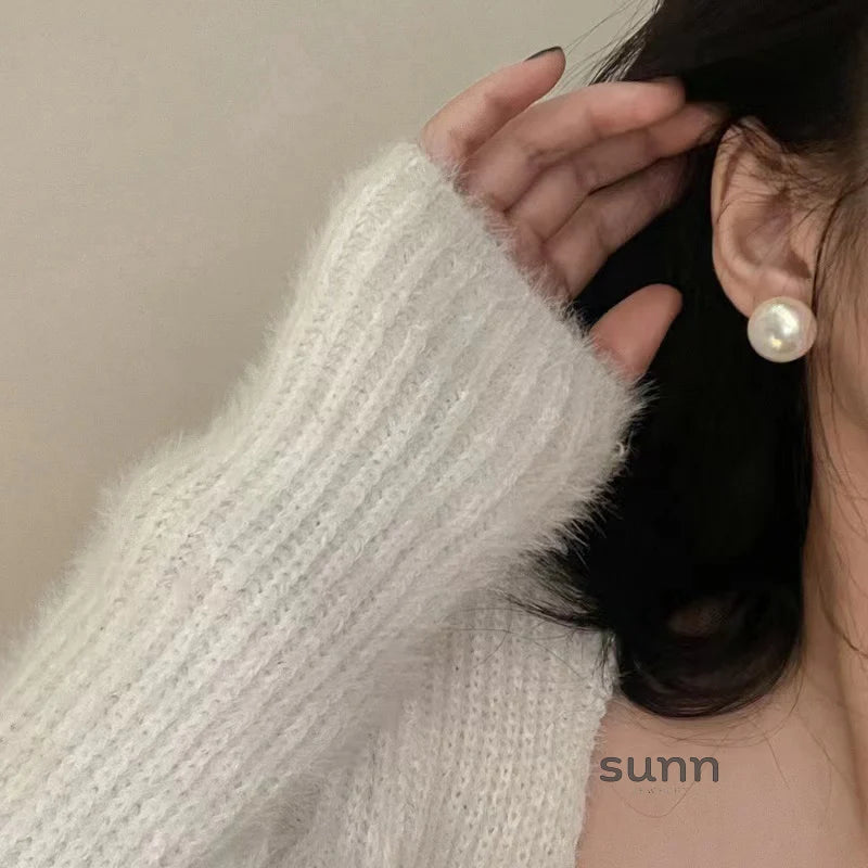 Mason Elegant Mabe Pearl Studs