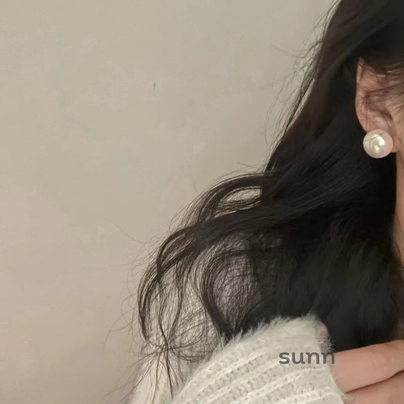 Mason Elegant Mabe Pearl Studs