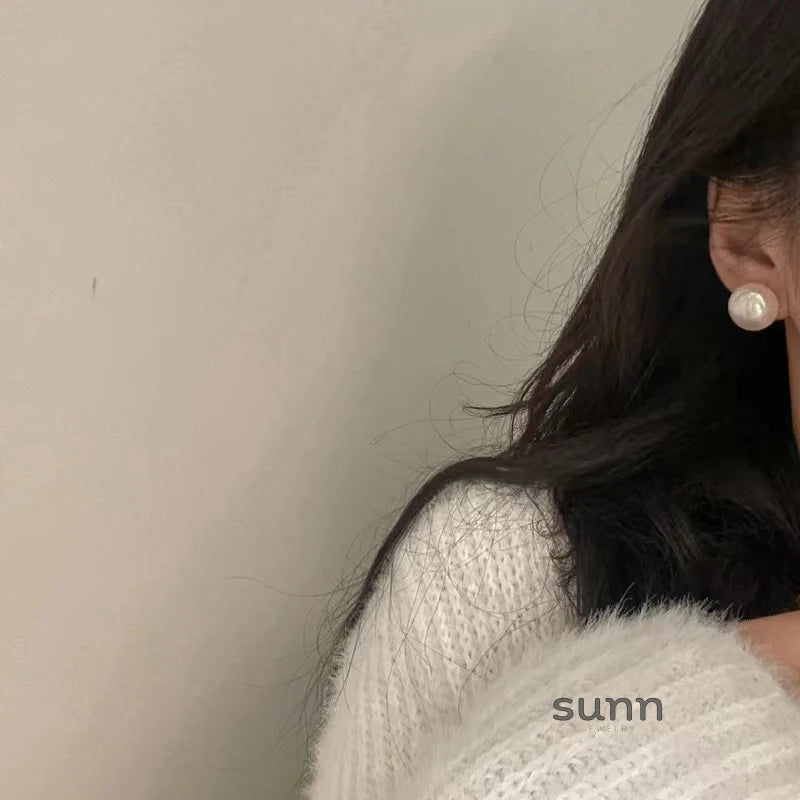 Mason Elegant Mabe Pearl Studs