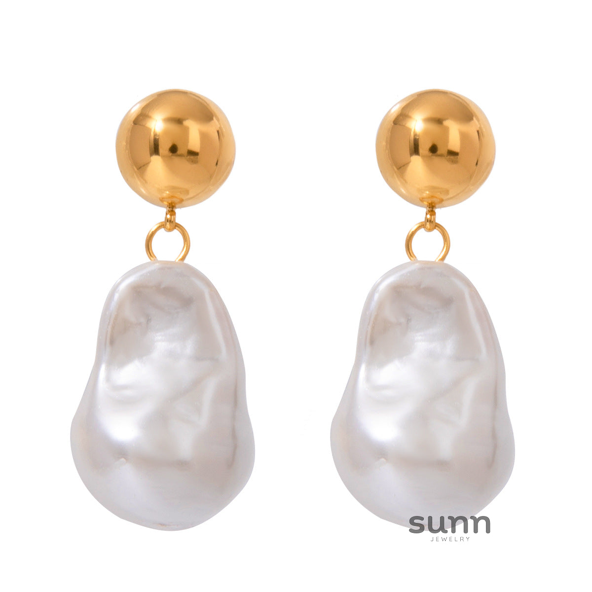 Masyn Oval Pearl Earrings [0IJG6H29]