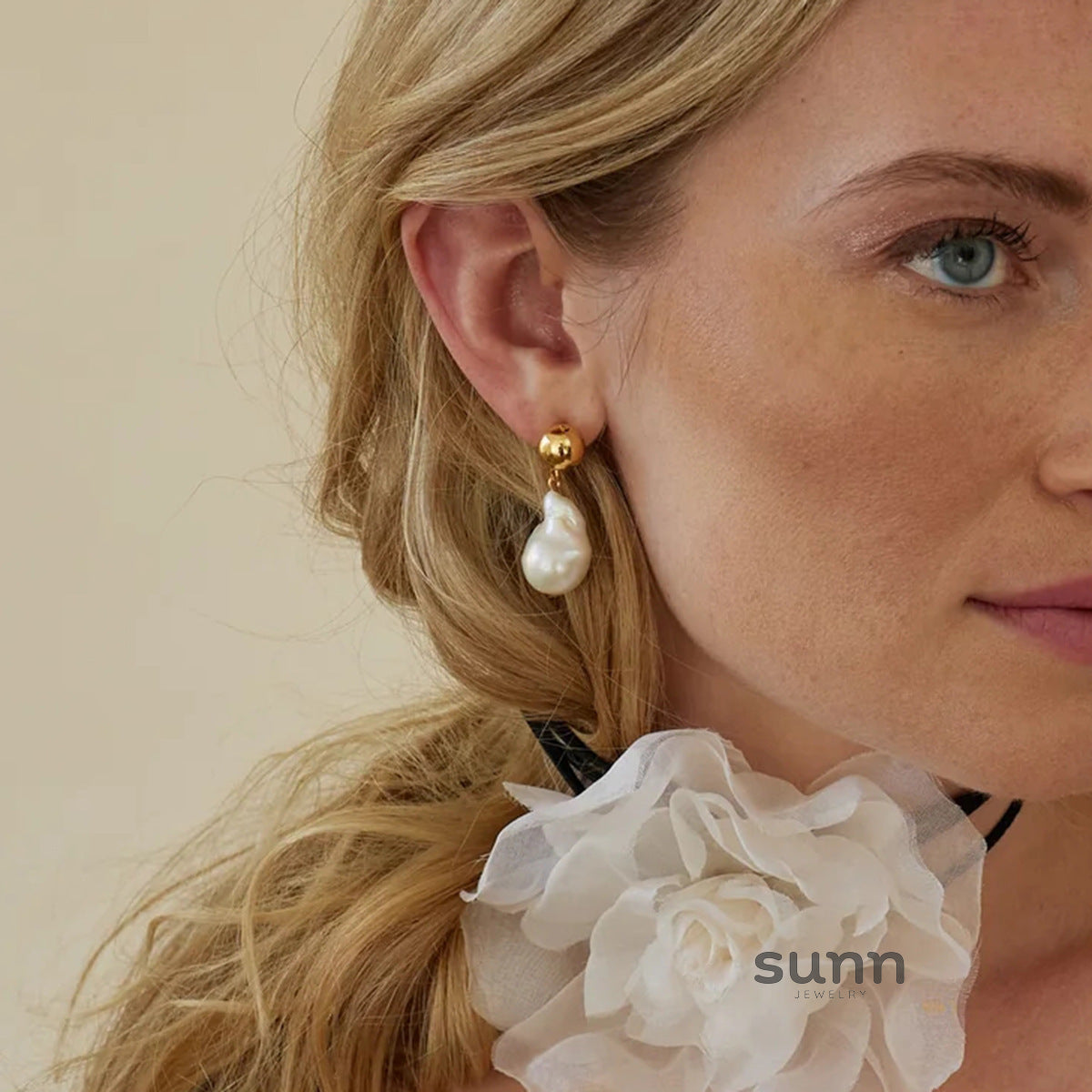 Masyn Oval Pearl Earrings [O0F7BJN4]