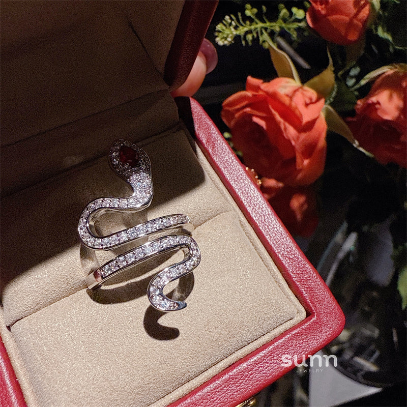 Matilyn Ruby Serpent Ring [449LOVCT]