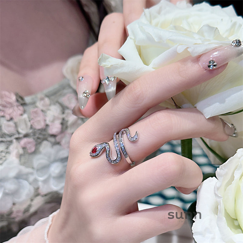 Matilyn Ruby Serpent Ring [IXUATOOD]