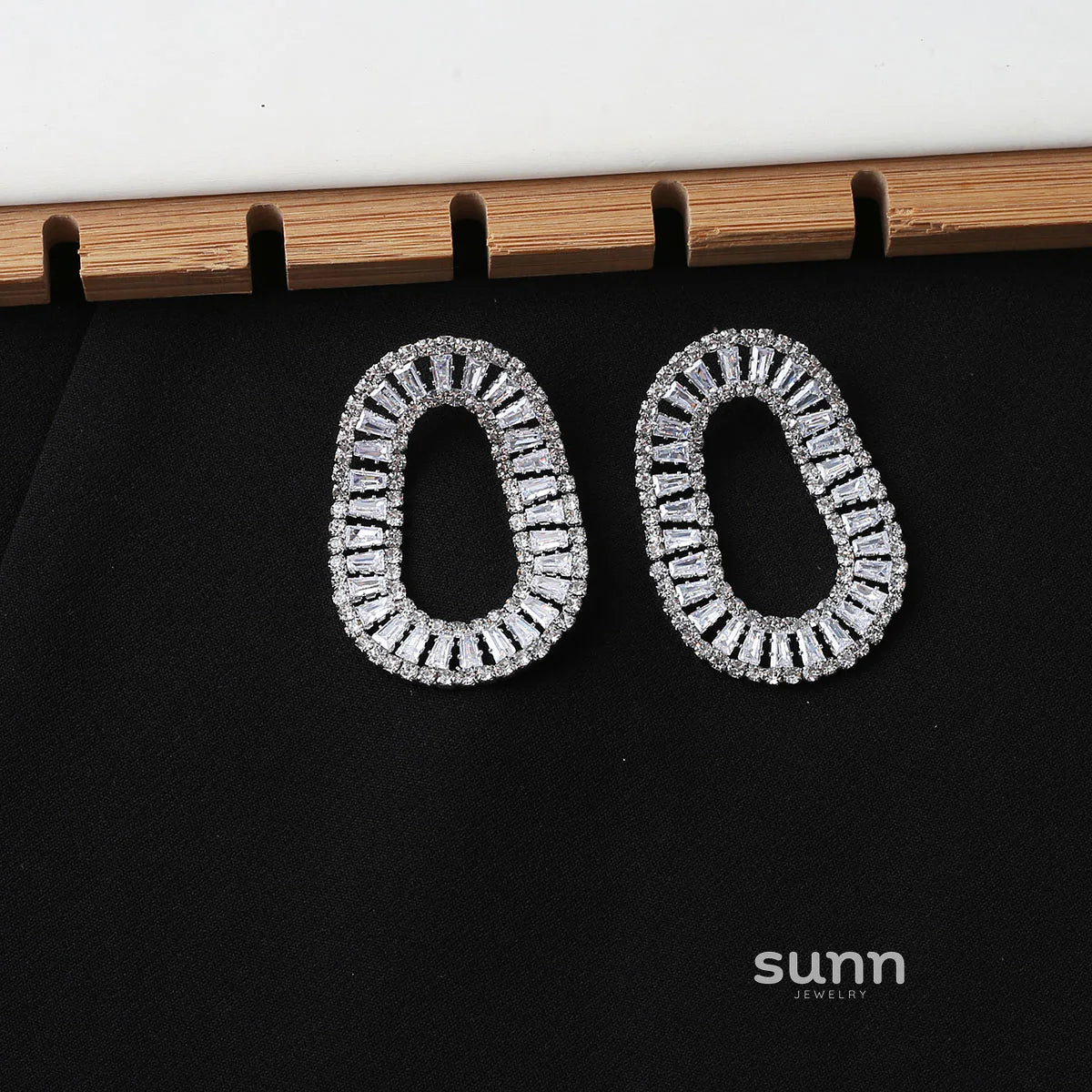 Mattea Dazzling Zircon Drop Earrings