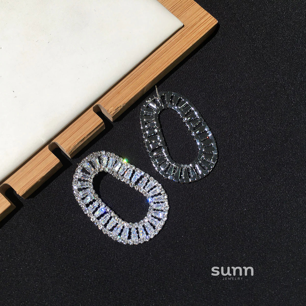 Mattea Dazzling Zircon Drop Earrings