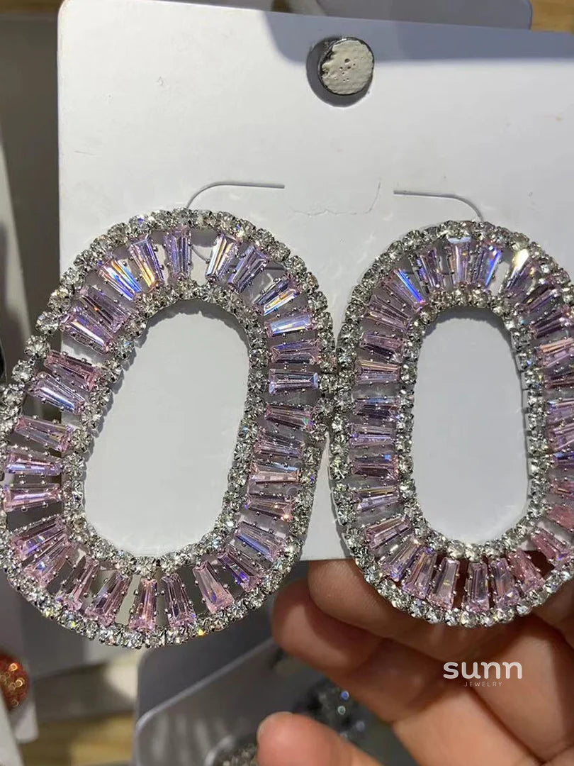 Mattea Dazzling Zircon Drop Earrings