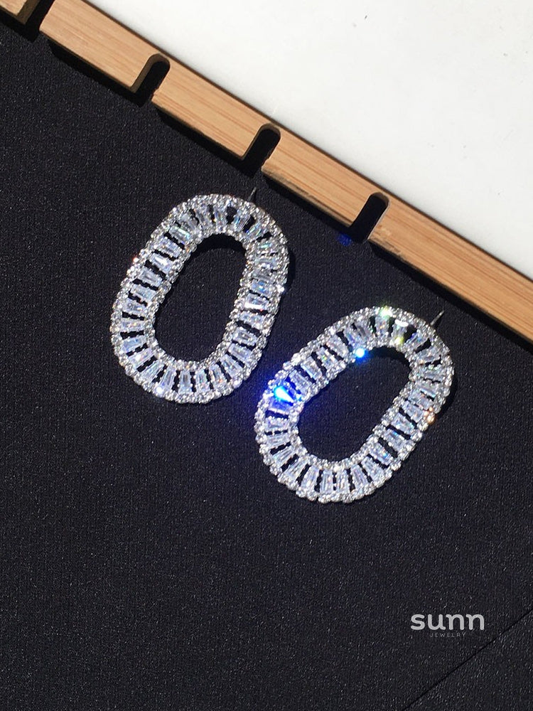 Mattea Dazzling Zircon Drop Earrings