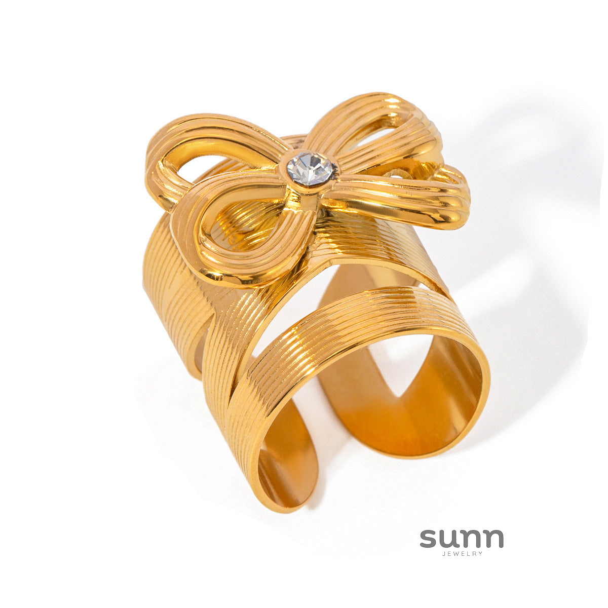 Maureen Diamond Bow Ring [RKEHT3FF]