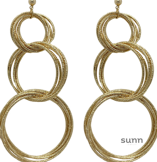 Maverick Gold Interlocking Earrings [I2X9Y8QM]