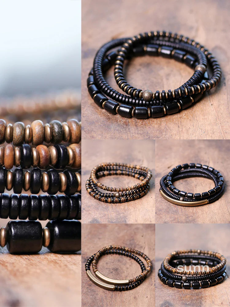 Maycee Sandalwood Bead Bracelet