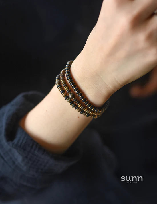 Maycee Sandalwood Bead Bracelet