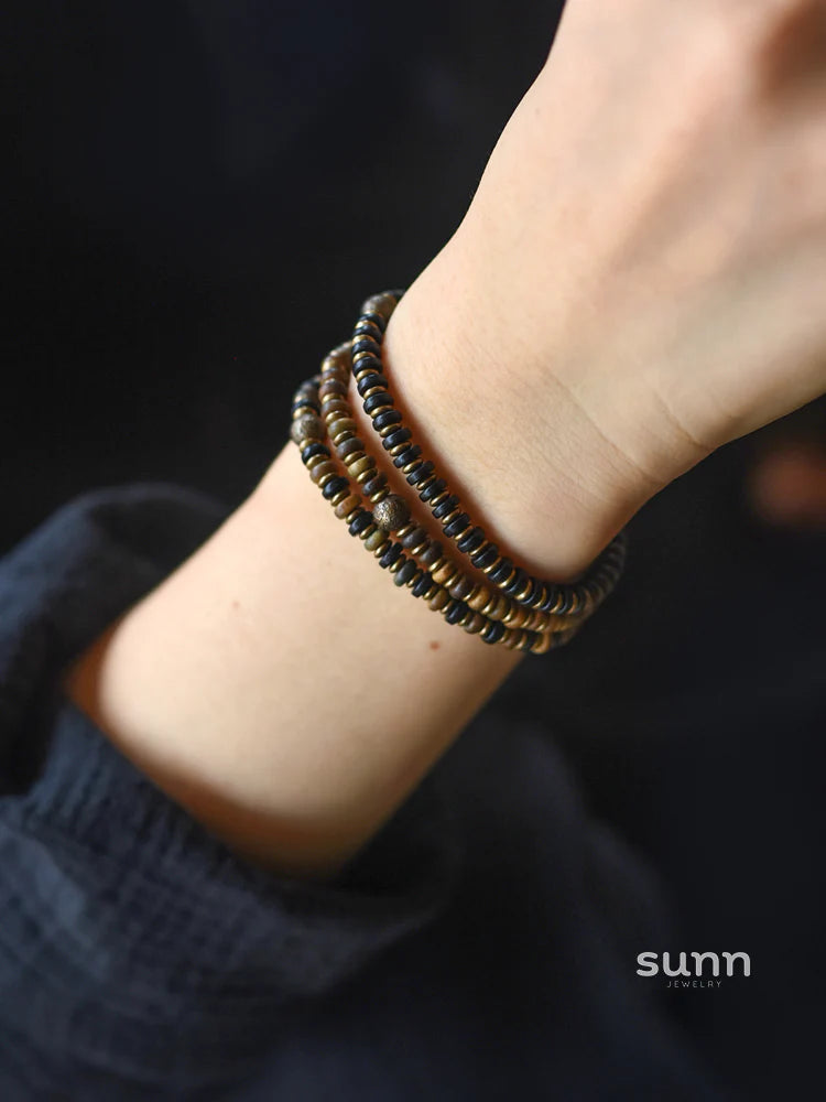 Maycee Sandalwood Bead Bracelet