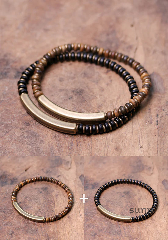Maycee Sandalwood Bead Bracelet