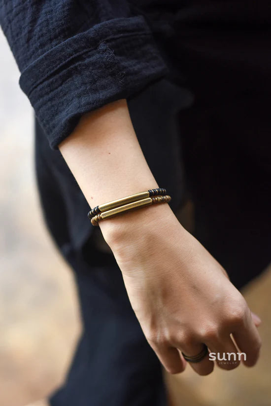Maycee Sandalwood Bead Bracelet