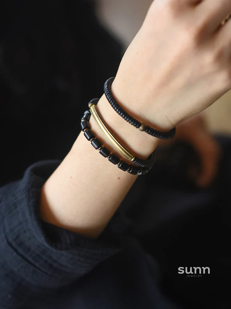 Maycee Sandalwood Bead Bracelet